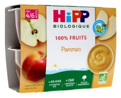 Hipp Pommes Coupelles 4 X 100 g D&egrave;s 4/6 Mois