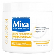 Mixa Cr&egrave;me Niacinamide Correction &Eacute;clat Hydratante Anti-T&acirc;ches 400 ml 