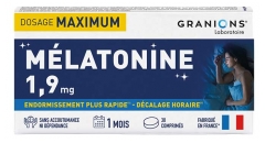 Granions M&eacute;latonine 1,9 mg Endormissement Plus Rapide 30 Comprim&eacute;s