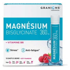 Granions Magn&eacute;sium Bisglycinate 360 mg + Vitamine B6 10 Shots