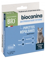 Biocanina Pipettes R&eacute;pulsives Chaton & Chat de 1 &agrave; 5 kg 3 Pipettes de 1 ml
