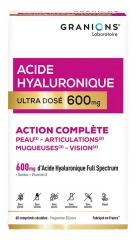Granions Acide Hyaluronique Ultra Dos&eacute; 600 mg Action Compl&egrave;te 60 Comprim&eacute;s S&eacute;cables