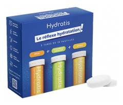 Hydratis Coffret 3 Tubes de 10 Pastilles Effervescentes