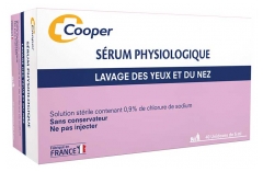 Cooper S&eacute;rum Physiologique Unidoses 40 x 5 ml