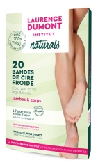 Laurence Dumont Institut Naturals Bandes de Cire Froide Corps & Jambes x 20