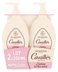 Cavaill&egrave;s Soin Lavant Toilette Intime Extra-Doux 2 x 250 ml