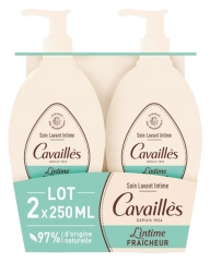 Cavaill&egrave;s Soin Lavant Toilette Intime Fra&icirc;cheur 2 x 250 ml