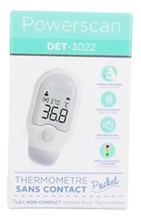 Powerscan Thermom&egrave;tre DET-3022 Sans Contact Pocket 