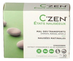 Bausch + Lomb C'Zen &Eacute;tats Naus&eacute;eux Mal des Transports 30 Comprim&eacute;s