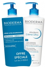 Bioderma Atoderm Cr&eacute;m&eacute; Ultra 500 ml Lot de 2
