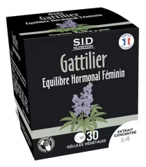 S.I.D Nutrition Gattilier &Eacute;quilibre Hormonal F&eacute;minin 30 G&eacute;lules V&eacute;g&eacute;tales