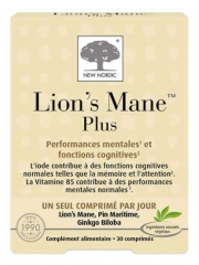 New Nordic Lion's Mane Plus Performances Mentales 30 Comprim&eacute;s