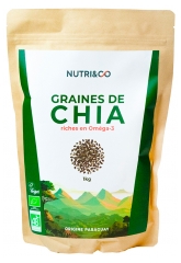 Nutri&Co Graines de Chia Om&eacute;ga 3 Bio 1 Kg