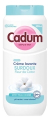 Cadum Cr&egrave;me Lavante Surdoux Fleur de Coton Effet Peau de B&eacute;b&eacute; 500 ml