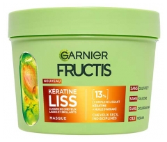 Garnier Fructis Masque K&eacute;ratine Liss Cheveux Secs Indisciplin&eacute;s 370 ml