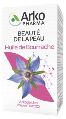 Arkopharma Huile de Bourrache Beaut&eacute; de la Peau 60 Capsules