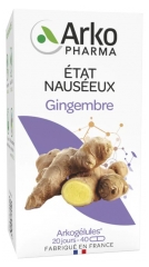 Arkopharma Arkog&eacute;lules Gingembre 40 G&eacute;lules