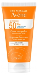 Av&egrave;ne Eau Thermale - Solaire - Cr&egrave;me 50+ Uvb Uva Lumi&egrave;re Bleue Hev Peaux Sensibles S&egrave;ches Sans Parfum 50 ml