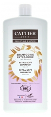 Cattier Shampoing Extra-Doux Lait d'Avoine Usage Quotidien Bio 1 L