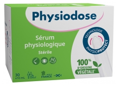 Physiodose S&eacute;rum Physiologique V&eacute;g&eacute;tale 30 X 10 ml