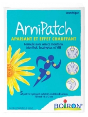 Boiron Arnipatch Apaisant et Effet Chauffant 5 Patchs Hydrogels