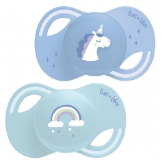 Luc et L&eacute;a Collection 2 Sucettes T&eacute;terelle Extra-Fine Anatomique 18 Mois et +