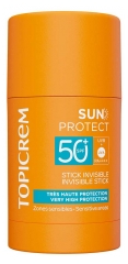 Topicrem Sun Protect Stick Invisible Zones Sensibles SPF50+ 15 g