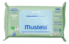 Mustela Lingettes Nettoyantes&nbsp;Compostables Parfum&eacute;es x60