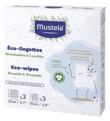 Mustela Recharge Eco Lingettes 100% Coton Bio (6 Lingettes) 52 g
