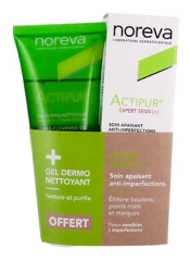 Noreva Actipur : Peaux &agrave; Probl&egrave;mes Actipur Expert Sensi + 30 ml + Actipur Gel Dermo Nettoyant 100 ml Offert