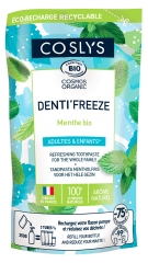 Coslys Denti'Freeze Dentifrice Adultes & Enfants Menthe Bio &Eacute;co-Recharge 350 g