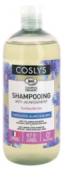 Coslys Shampoing Anti-Jaunissement Cheveux Gris Blancs et Blonds Bio 500 ml