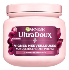 Garnier Ultra Doux Vignes Merveilleuses Masque R&eacute;g&eacute;n&eacute;rant Intense Cheveux D&eacute;shydrat&eacute;s 340 ml