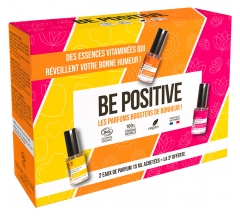 Be Positive Coffret Eaux de Parfum Essences Vitamin&eacute;es Harmony Love & Optimism Bio 2 x 15 ml + 15 Offert