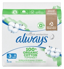 Always Nouveau - Serviettes Cotton Protection Night