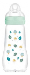MAM Biberon Verre Premium 260 ml 2 Mois et + D&eacute;bit 2 Moyen