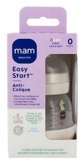 MAM Biberon Easy Start 130 ml D&eacute;bit 0 Extra Lent D&egrave;s 0 Mois