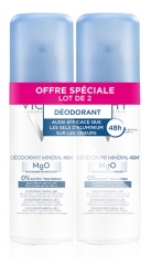 Vichy D&eacute;odorant Anti-Transpirant 48H Sans Sels d'Aluminium A&eacute;rosol Lot de 2 x 125 ml