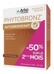 Arkopharma Phytobronz Autobronzant Programme 2 Mois 60 G&eacute;lules