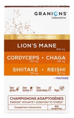 Granions 6 Super Champignons Adaptog&egrave;nes 60 Comprim&eacute;s