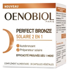 Oenobiol Perfect Bronze Solaire 2 en 1 - Autobronzant & Pr&eacute;parateur Solaire - 30 Capsules