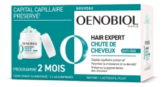 Oenobiol Ha&iuml;r Expert Chute de Cheveux Compl&eacute;ment Alimentaire 2 x 60 Comprim&eacute;s