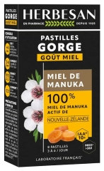 Herbesan Pastilles Gorge 100% Miel de Manuka IAA10+ 8 Pastilles