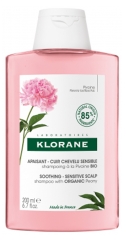 Klorane Pivoine Shampoing &agrave; la Pivoine Bio - Apaisant - Cuir Chevelu Sensible 200 ml