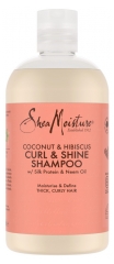 SheaMoisture Coconut & Hibiscus Shampoing Boucles Brillance 384 ML