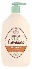 Cavaill&egrave;s Gel Bain et Douche Huile de Macadamia Peaux S&egrave;ches Bio 1 L
