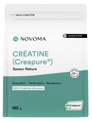 Novoma Cr&eacute;atine Creapure Musculation Performance & R&eacute;cup&eacute;ration Go&ucirc;t Nature 180 g