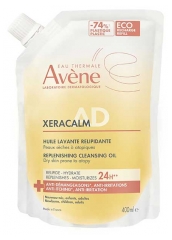 Av&egrave;ne XeraCalm AD Huile Lavante Relipidante Peaux S&egrave;ches &agrave; Atopiques &Eacute;co-Recharge 400 ml