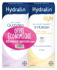 Hydralin Quotidien et Gyn - Soins Intimes - Lot de 2 x 200 ml (-20&nbsp;% Sur le Quotidien) Hygi&egrave;ne Intime