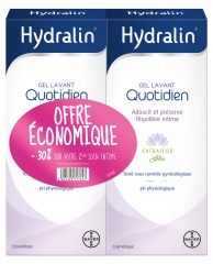 Hydralin Quotidien - Gel Intime - Lot de 2 x 400 ml (-30&nbsp;% Sur le 2&Egrave;me) - Savon - Hygi&egrave;ne Intime